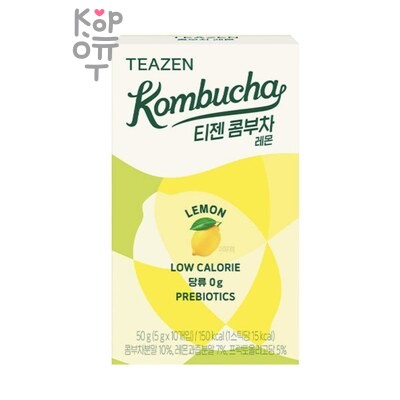 Teazen Kombucha Lemon — Чай (Комбуча) со вкусом Лимон, 50 г