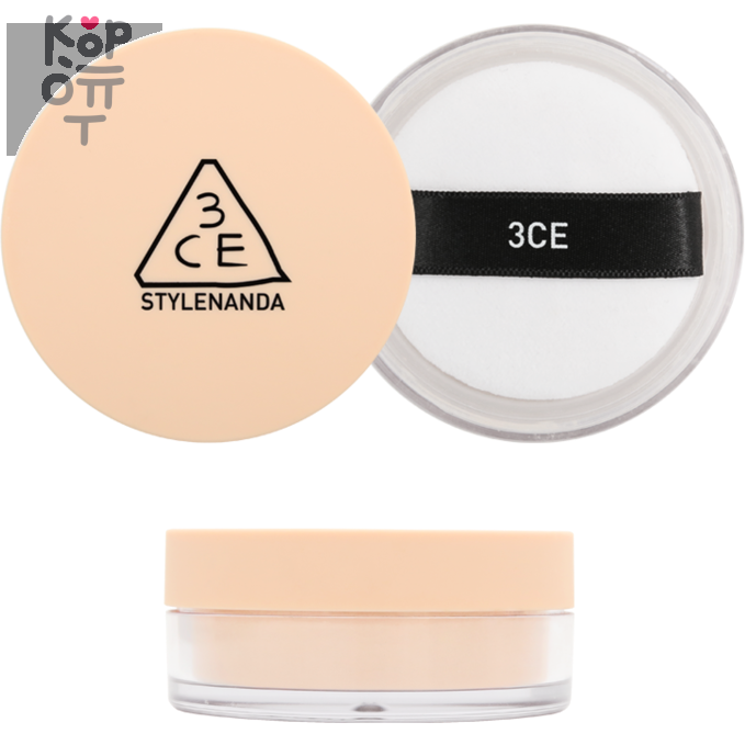 3CE Loose Powder Natural Finish - Рассыпчатая пудра с натуральным финишем 8,5гр., купить с доставкой на дом фото 1 — Корейские товары для всей семьи(КорОпт)