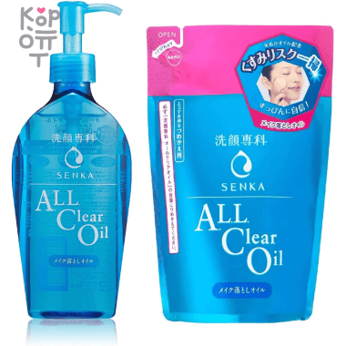 SHISEIDO SENKA All Clear Gel - Гидрофильное масло для снятия водостойкого макияжа с протеинами шелка — Корейские товары для всей семьи(КорОпт)