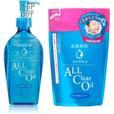 SHISEIDO SENKA All Clear Gel - Гидрофильное масло для снятия водостойкого макияжа с протеинами шелка