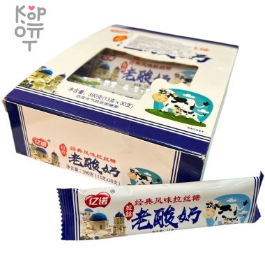 Жевательная конфета тянучка GuangDong Foods Yogurt Помадка со вкусом Йогурта &mdash; Корейские товары для всей семьи(КорОпт)