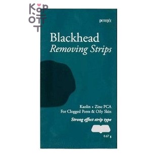 Petitfee — Blackhead Removing Strips — Полоски для удаления чёрных точек на носу, 0,67 г × 10 шт