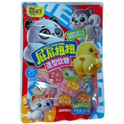 Жевательный мармелад Cute Child Sugar Ledo смешанный фруктовый вкус с витамином С, 50гр.