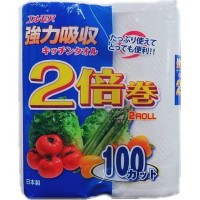 Kami Shodji ELLEMOI Strong Absorption Double Volume - Бумажные полотенца для кухни 100 отрезков (2 рулона)