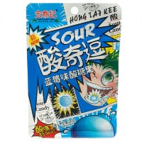 Кислая и освежающая карамель Hong Tai Kee Foods Sour Candy - со вкусом Черники