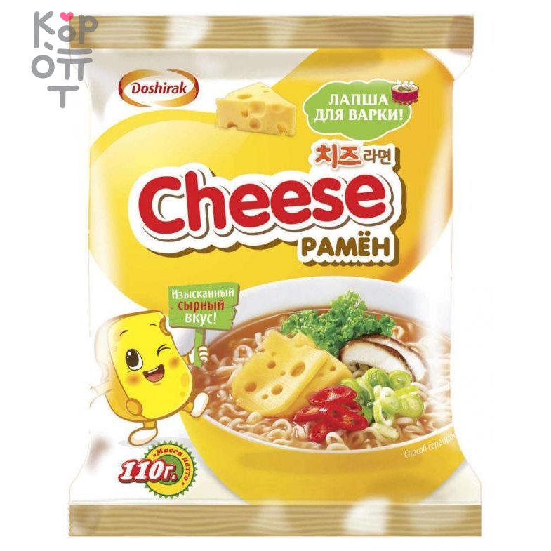 Доширак Cheese Рамен - Лапша для варки с сыром 110гр.*20шт., купить с доставкой на дом фото 1 &mdash; Корейские товары для всей семьи(КорОпт)