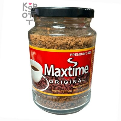 Maxtime Original Кофе растворимый, стекло