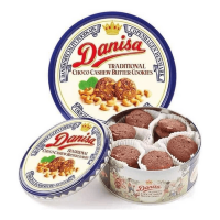 Danisa Choco Cashew - Сдобное печенье шоколадное с кешью, 200 г