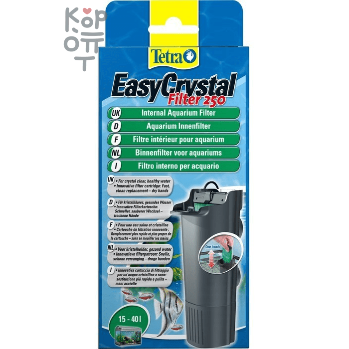 Tetra EasyCrystal 250 внутренний фильтр для аквариумов 15-40 л