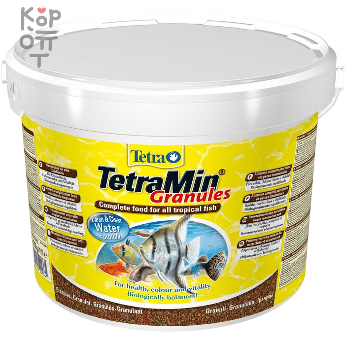 TetraMin Granules корм для всех видов рыб в гранулах 10 л (ведро), купить с доставкой на дом фото 1 — Корейские товары для всей семьи(КорОпт)