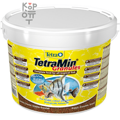 TetraMin Granules корм для всех видов рыб в гранулах 10л. (ведро)