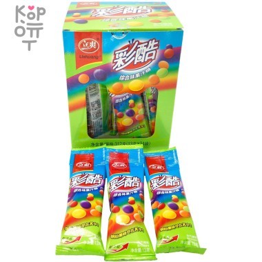 Конфеты Lishuang Радуга кислых фруктовых вкусов — Корейские товары для всей семьи(КорОпт)