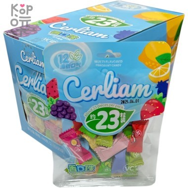 Карамель VC Cerliam Candy Холодок ароматный с вкусом спелых фруктов, голубая &mdash; Корейские товары для всей семьи(КорОпт)