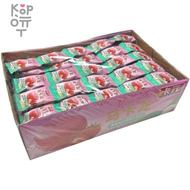 Macaroon Cake - Печенье Макарун хрустящее со вкусом Клубники — Корейские товары для всей семьи(КорОпт)