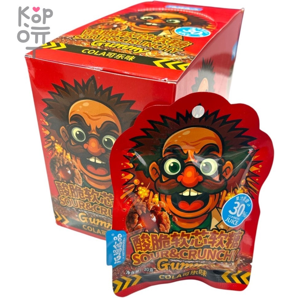 Кислая жевательная конфета Crispy Acid Sour Candy - кислота со вкусом Колы, купить с доставкой на дом фото 1 &mdash; Корейские товары для всей семьи(КорОпт)