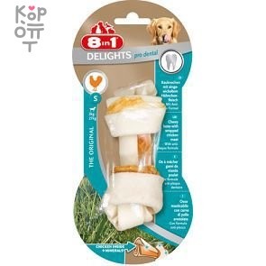 8in1 DENTAL DELIGHTS S косточка с куриным мясом для мелких и средних собак с минералами 11 см, купить с доставкой на дом фото 1 — Корейские товары для всей семьи(КорОпт)