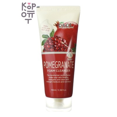 Ekel Pomegranate Ultra Moisture - Пенка для умывания с гранатом, 100 мл