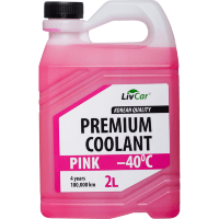 LIVCAR PREMIUM COOLANT PINK -40 - Всесезонный антифриз для автомобилей (Розовый)