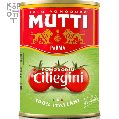 Томаты черри в томатном соке Mutti, 400гр.  &mdash; Корейские товары для всей семьи(КорОпт)