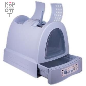 IMAC био-туалет для кошек ZUMA 40х56х42,5h см, пепельно-голубой — Корейские товары для всей семьи(КорОпт)