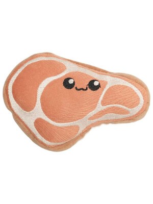 Mr.Kranch Игрушка для собак мелких и миниатюрных пород Стейк, 14х9 см