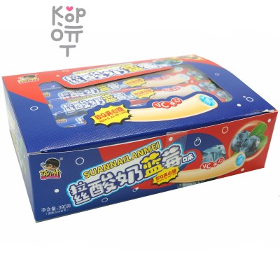 Жевательная конфета тянучка Suan Foods Yogurt Помадка с витамином С и вкусом Черники