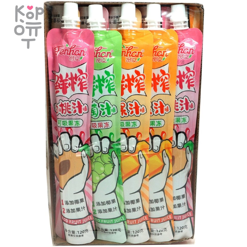 Желе фруктовое Fenhan фруктовое ассорти, 120гр., купить с доставкой на дом фото 1 — Корейские товары для всей семьи(КорОпт)
