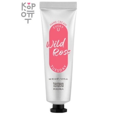 Tenzero EVERY U HAND CREAM WILD ROSE TUESDAY - Увлажняющий крем для рук с ароматом розы 30 мл