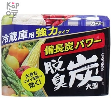 ST Dashshuutan Желеобразный дезодорант с древесным углем Бинчотан для холодильника (основная камера) 240 г. — Корейские товары для всей семьи(КорОпт)