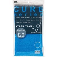 OHE CURE series Мочалка для тела супержёсткая (синяя), 120см.