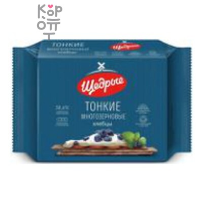 Ориент Продактс — Хлебцы многозерновые тонкие "ЩЕДРЫЕ", 170 г