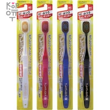 EBISU Зубная щетка с широкой стандартной чистящей головкой, комбинированным ворсом в 6 рядов и утонченными кончиками. — Корейские товары для всей семьи(КорОпт)