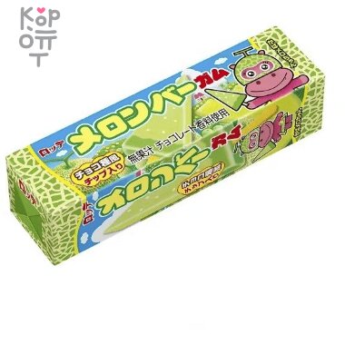 Lotte Melon Bar - Резинка жевательная со вкусом Дыни 26,1гр. &mdash; Корейские товары для всей семьи(КорОпт)