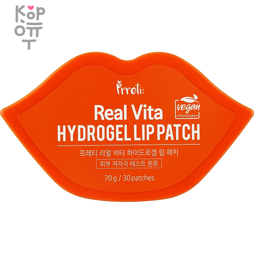 Prreti Real Vita Hydrogel Lip Patch - Патчи для губ гидрогелевые с Витаминами 30шт., купить с доставкой на дом фото 1 — Корейские товары для всей семьи(КорОпт)