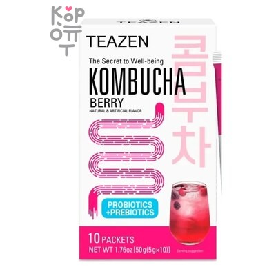 Teazen Kombucha Berry — Чай (Комбуча), с Ягодным вкусом, 50 г