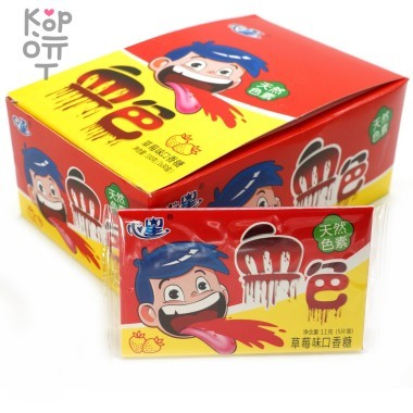 Жевательная резинка Heart Star - Красный язык, со вкусом Клубники — Корейские товары для всей семьи(КорОпт)