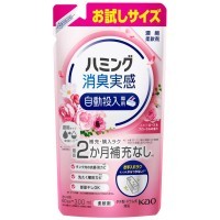 Kao Humming Feeling Refresh Green - Кондиционер для белья с антибактериальным эффектом для сушки в помещении в т.ч. для стиральных машин с функцией автоматической дозировки, аромат Розовые Цветы, 700мл.