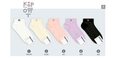 Kikiya Socks - женские средние носки с бантиком, артикул 1482
