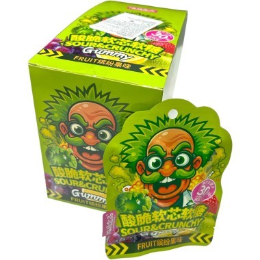 Кислая жевательная конфета Crispy Acid Sour Candy - кислота со вкусом Фруктов &mdash; Корейские товары для всей семьи(КорОпт)