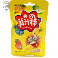 Леденец с восхитительным фруктовым вкусом Fruit Lolipop на палочке, 23гр.