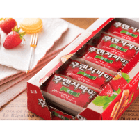 HAITAI Biscuit French Pie Strawberry - Печенье «Французский пирог» со вкусом клубники.
