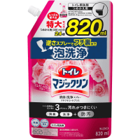 KAO "Magiсclean" Toilet Cleaner - Чистящее и дезодорирующее пенящееся средство для туалета с ароматом розы.