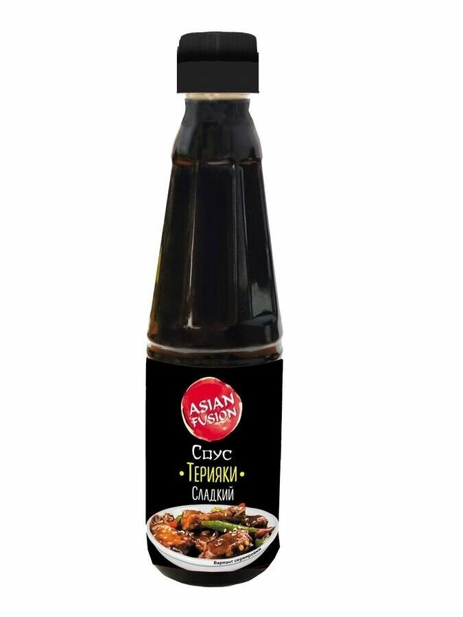 Asian Fusion — Соус ASIANFUSION Премиум Терияки сладкий в ПЭТ-бутылке 250 мл
