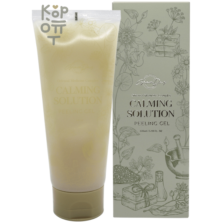Grace Day Calming Solution Peeling Gel - Успокаивающий пилинг гель с центеллой азиатской, 180мл.