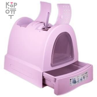 IMAC био-туалет для кошек ZUMA 40х56х42,5h см, пепельно-розовый — Корейские товары для всей семьи(КорОпт)