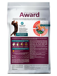 Сухой корм AWARD Monoprotein для взрослых собак мелких и миниатюрных пород из лосося с добавлением семян льна и алоэ вера