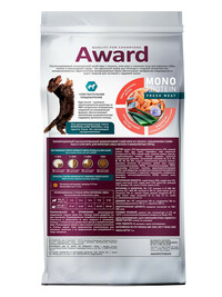 Сухой корм AWARD Monoprotein для взрослых собак мелких и миниатюрных пород из лосося с добавлением семян льна и алоэ вера