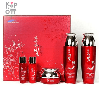 Daandan Premium Red Ginseng 3 Set - Набор средств для питания и ухода с Красным Женьшенем (тонер, эмульсия, крем).  &mdash; Корейские товары для всей семьи(КорОпт)