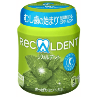 Recaldent Bubble Gum Bottle - Резинка жевательная.