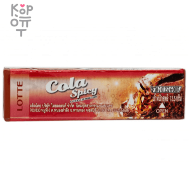 Жевательная резинка со вкусом пряной колы LOTTE Cola Spicy, 13,5гр. &mdash; Корейские товары для всей семьи(КорОпт)